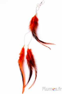 Pendentif Coq - 25 cm - orange sanguin